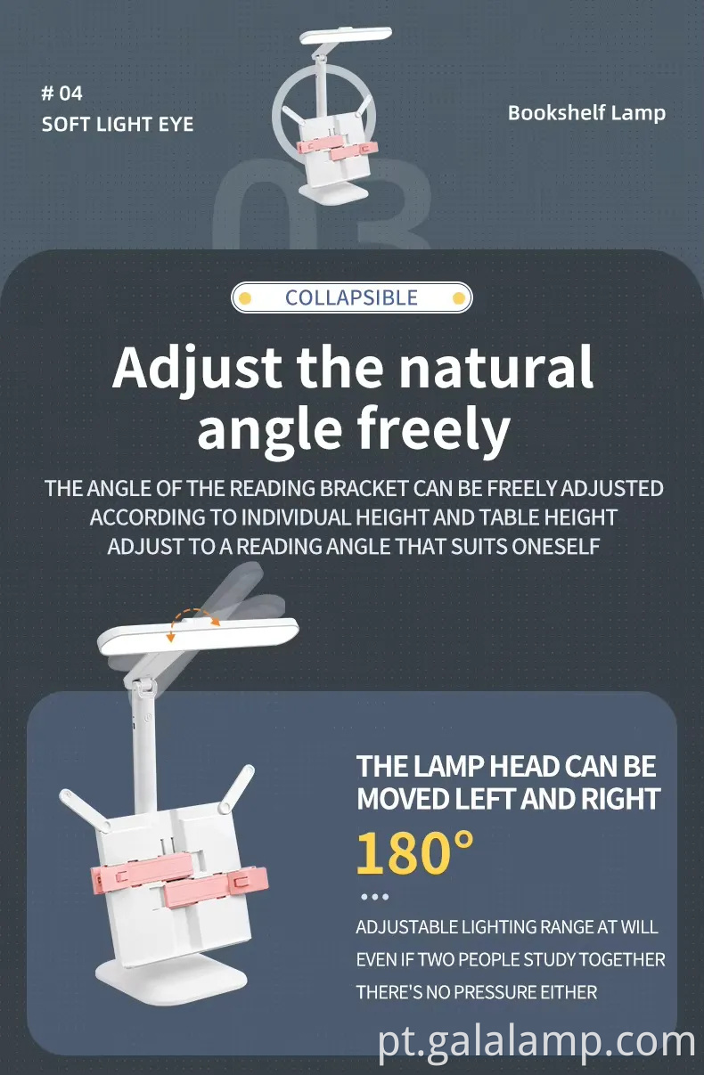 Eye-caring Rechargeable LED Desk Lamp